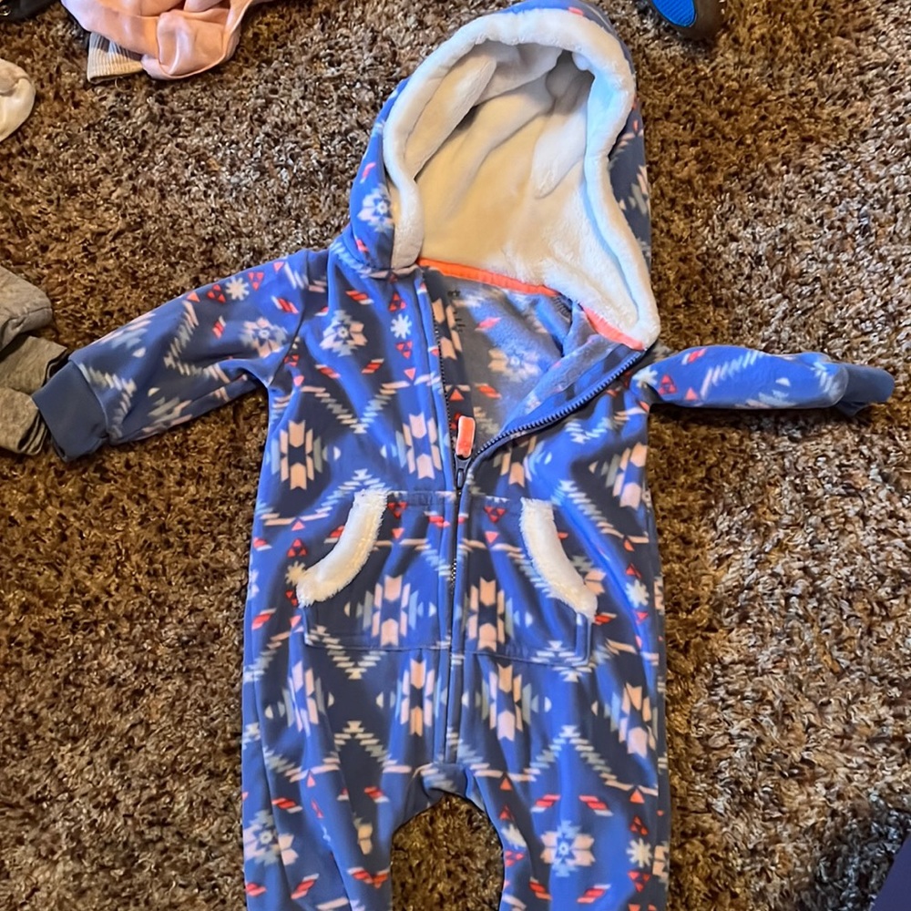Carters fleece zip up baby girl